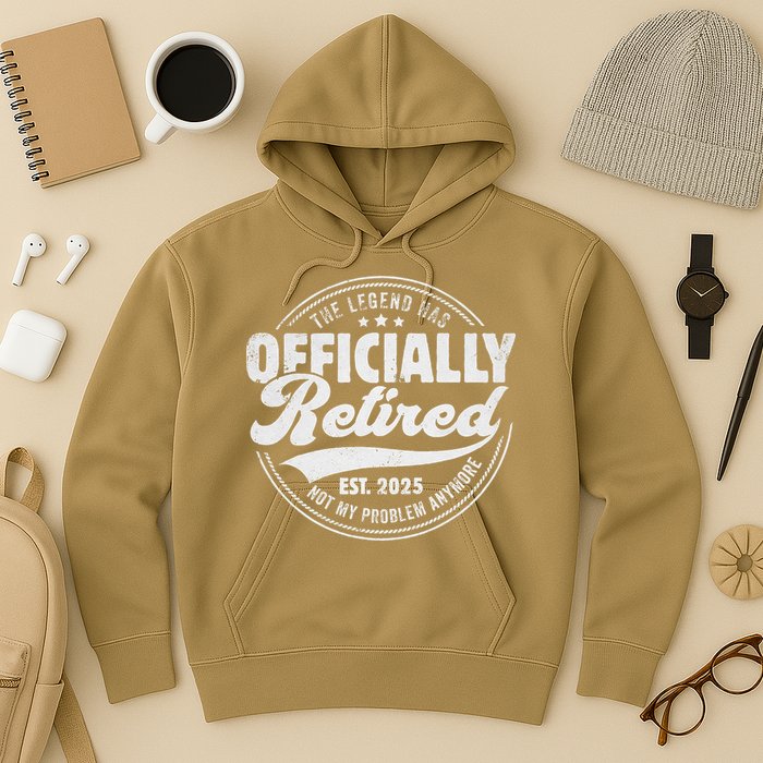 Retirement 2025 Retired 2025 Not My Problem Anymore Vintage Hoodie