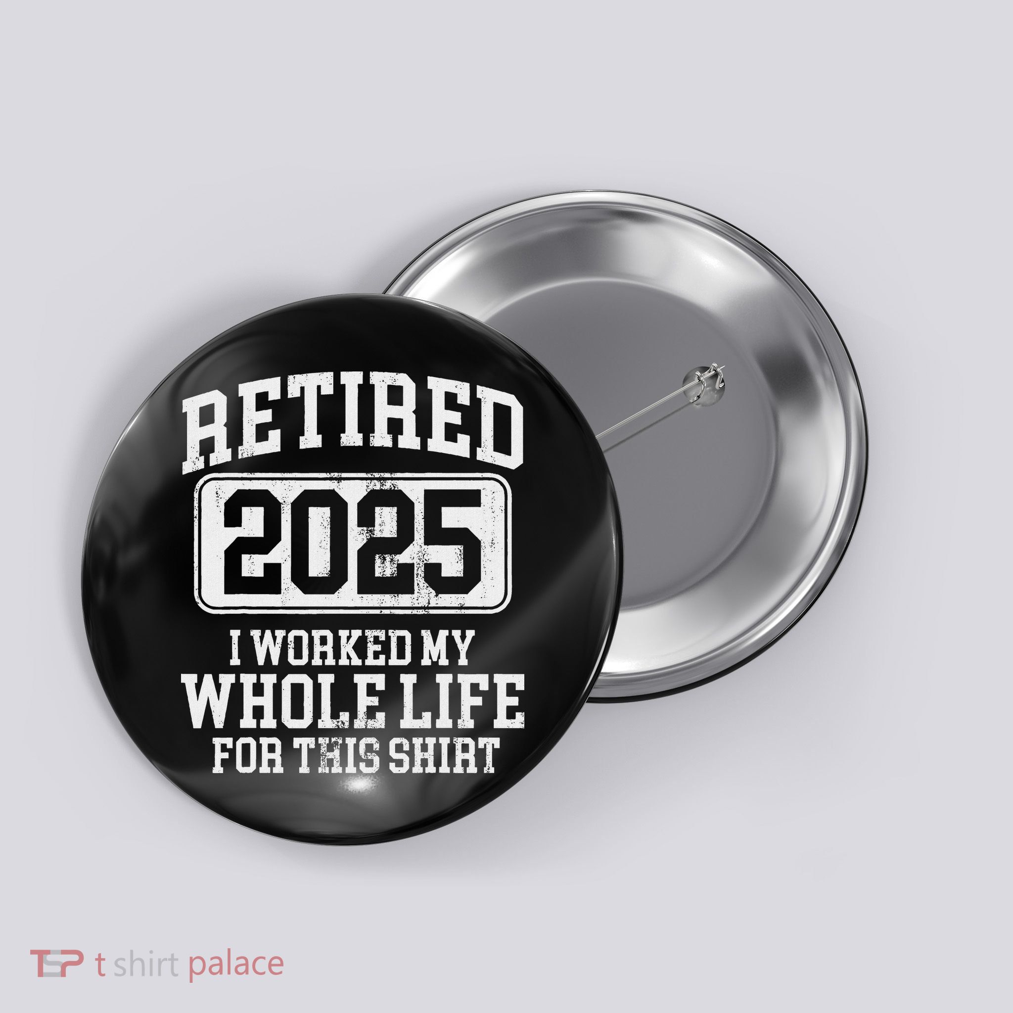 Retired 2025 Retirement Button