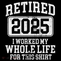 Retired 2025 Retirement Button