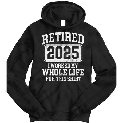 Retired 2025 Retirement Tie Dye Hoodie