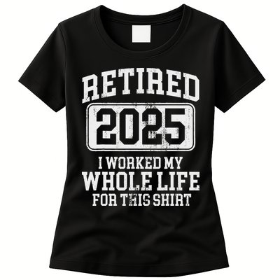 Retired 2025 Retirement Womens T-Shirt