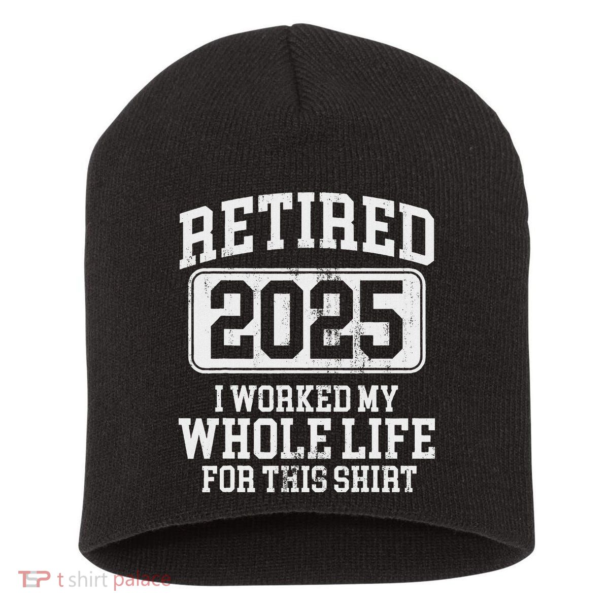 Retired 2025 Retirement Short Acrylic Beanie