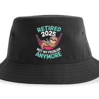 Retired 2025 Sloth Not My Problem Anymore Sustainable Bucket Hat