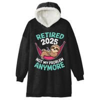 Retired 2025 Sloth Not My Problem Anymore Hooded Wearable Blanket