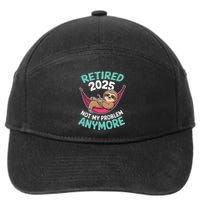 Retired 2025 Sloth Not My Problem Anymore 7-Panel Snapback Hat