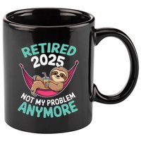 Retired 2025 Sloth Not My Problem Anymore 11oz C Handle Ceramic Mug
