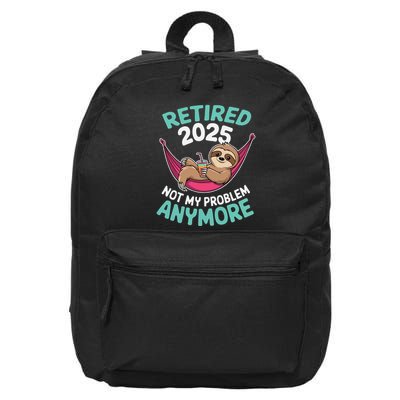Retired 2025 Sloth Not My Problem Anymore 16 in Basic Backpack