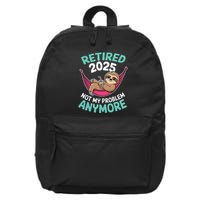 Retired 2025 Sloth Not My Problem Anymore 16 in Basic Backpack