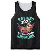 Retired 2025 Sloth Not My Problem Anymore Mesh Reversible Basketball Jersey Tank