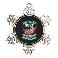 Retired 2025 Sloth Not My Problem Anymore Metallic Star Ornament