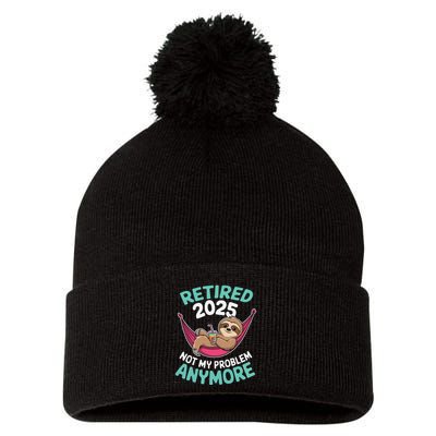 Retired 2025 Sloth Not My Problem Anymore Pom Pom 12in Knit Beanie