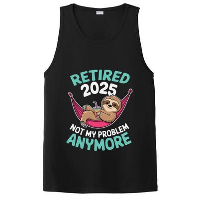 Retired 2025 Sloth Not My Problem Anymore PosiCharge Competitor Tank