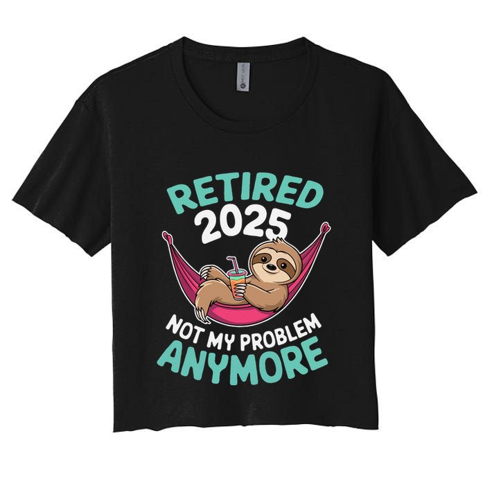 Retired 2025 Sloth Not My Problem Anymore Crop Top