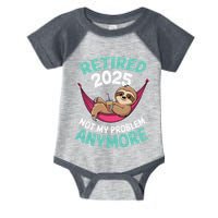 Retired 2025 Sloth Not My Problem Anymore Infant Baby Jersey Bodysuit