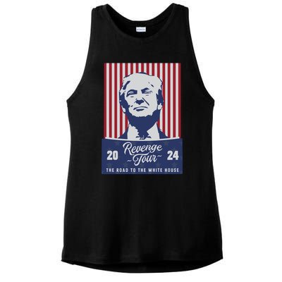 Revenge 24 The Road To The White House Ladies PosiCharge Tri-Blend Wicking Tank