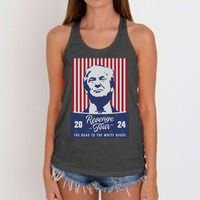 Revenge 24 The Road To The White House Women's Knotted Racerback Tank