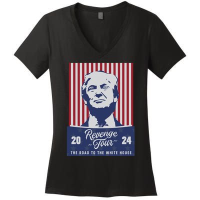 Revenge 24 The Road To The White House Women's V-Neck T-Shirt