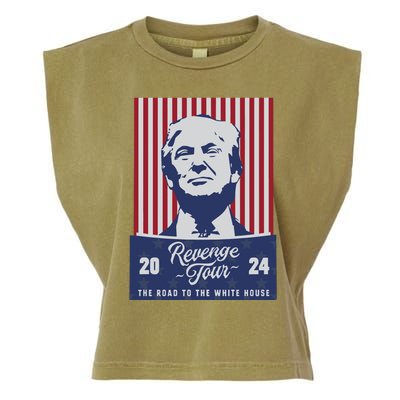 Revenge 24 The Road To The White House Garment-Dyed Women's Muscle Tee