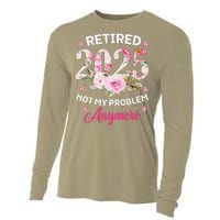 Retirement 2025 Women Retired 2025 Not My Problem Anymore Cooling Performance Long Sleeve Crew