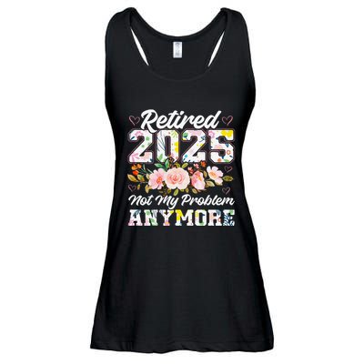 Retirement 2025 Women Retired 2025 Not My Problem Anymore Ladies Essential Flowy Tank
