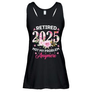 Retirement 2025 Women Retired 2025 Not My Problem Anymore Love Ladies Essential Flowy Tank