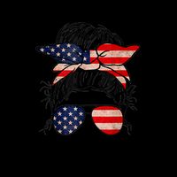 Retirement 2025 Women Retired 2025 Not My Problem Anymore Messy Bun Us Flag Pom Pom 12in Knit Beanie