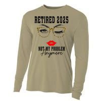 Retirement 2025 Women Retired 2025 Not My Problem Anymore Cooling Performance Long Sleeve Crew