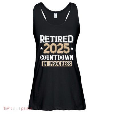 Retirement 2025 Women Retired 2025 Countdown In Progress Ladies Essential Flowy Tank