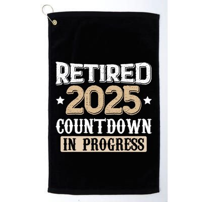 Retirement 2025 Women Retired 2025 Countdown In Progress Golf Towel