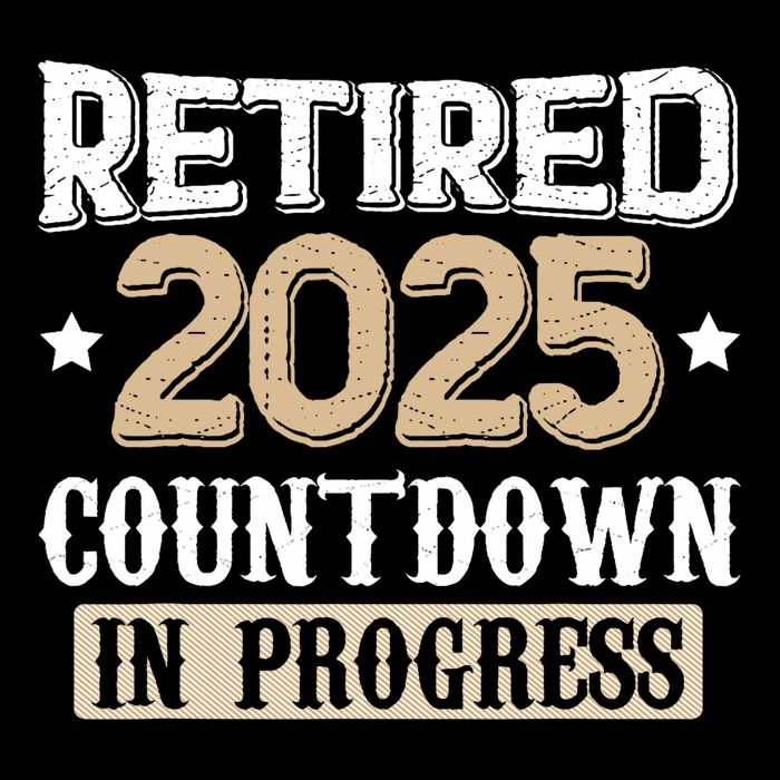 Retirement 2025 Women Retired 2025 Countdown In Progress Cropped Pullover Crew