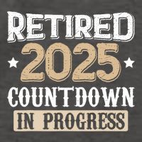 Retirement 2025 Women Retired 2025 Countdown In Progress Vector Backpack