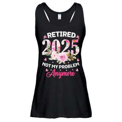 Retirement 2025 Women Retired 2025 Not My Problem Anymore Ladies Essential Flowy Tank