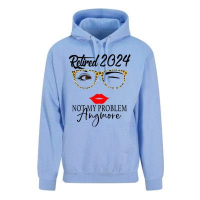 Retirement 2024 Women Retired 2024 Not My Problem Anymore Unisex Surf Hoodie