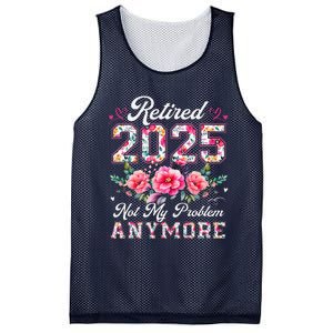 Retirement 2025 Women Retired 2025 Not My Problem Anymore Mesh Reversible Basketball Jersey Tank