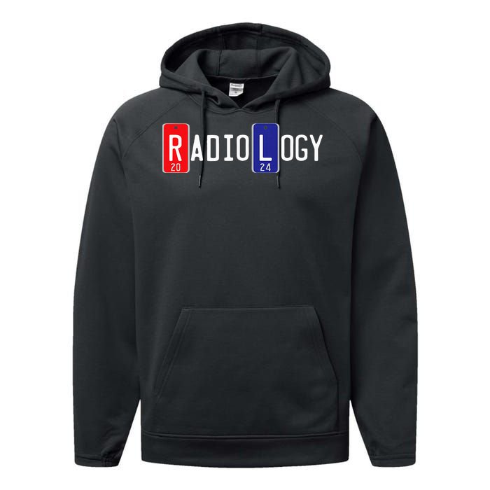 Radiology 2024 X Ray Markers Graphic Performance Fleece Hoodie