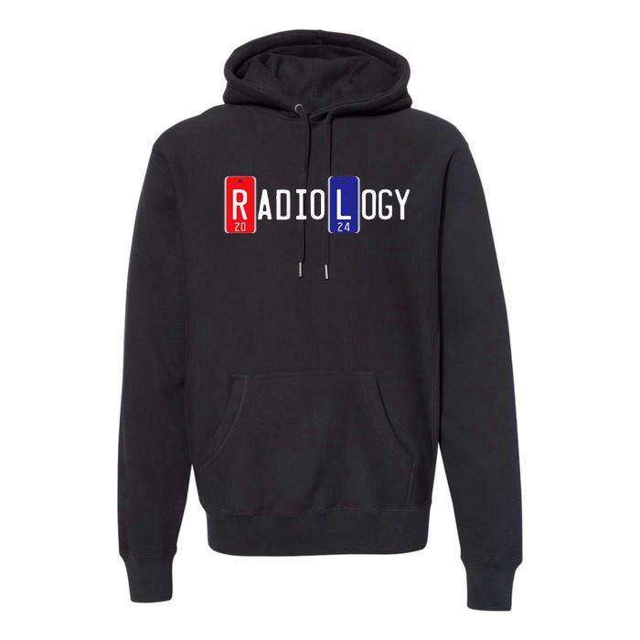 Radiology 2024 X Ray Markers Graphic Premium Hoodie