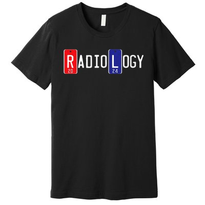 Radiology 2024 X Ray Markers Graphic Premium T-Shirt