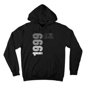 Retro 25 Years Old Gift 25 Birthday Gift For Wo Hoodie