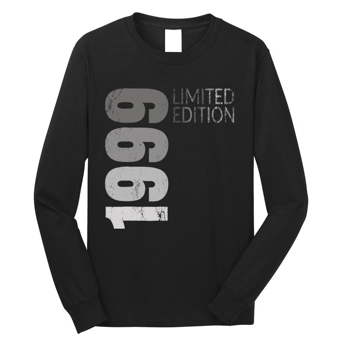 Retro 25 Years Old Gift 25 Birthday Gift For Wo Long Sleeve Shirt