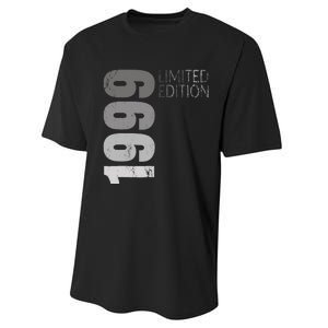 Retro 25 Years Old Gift 25 Birthday Gift For Wo Performance Sprint T-Shirt