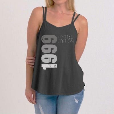 Retro 25 Years Old Gift 25 Birthday Gift For Wo Women's Strappy Tank