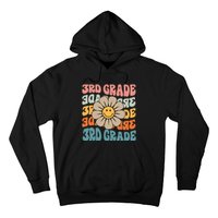 Retro 3rd Grade Daisy Colorful Back To School Third Grade Hoodie