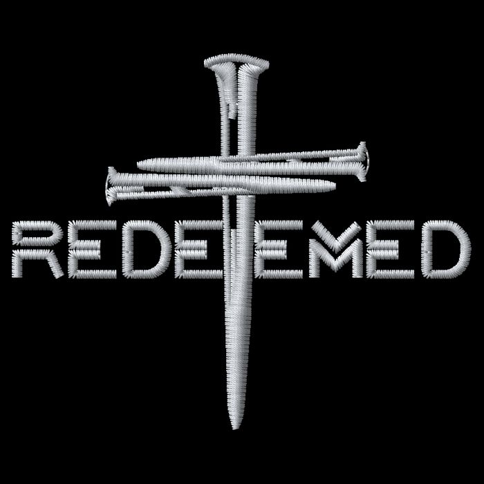 Redeemed 3 Nails Cross By Jesus Christ Christian Faith Embroidered Embroidered Cooling Performance Crew T-Shirt