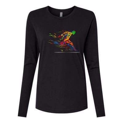 RUNNING 365 Paint Running Runner Gift Womens Cotton Relaxed Long Sleeve T-Shirt