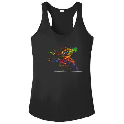 RUNNING 365 Paint Running Runner Gift Ladies PosiCharge Competitor Racerback Tank