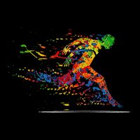 RUNNING 365 Paint Running Runner Gift Mousepad