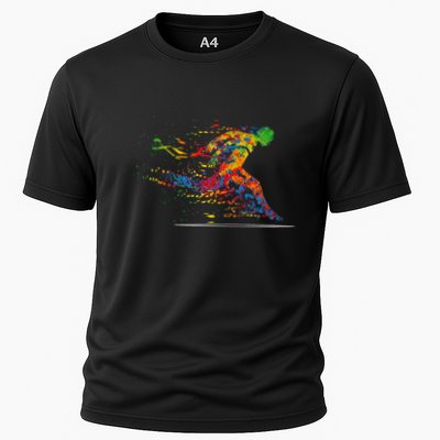 Running 365 Paint Running Runner Gift Cooling Performance Crew T-Shirt