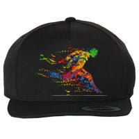 Running 365 Paint Running Runner Gift Wool Snapback Cap