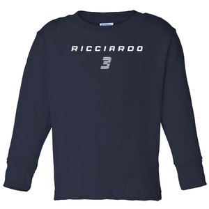 Ricciardo 3 Toddler Long Sleeve Shirt