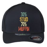 Retro 30 Stud 70 Muffin Sarcasm Dad Bod Figure Flexfit Unipanel Trucker Cap